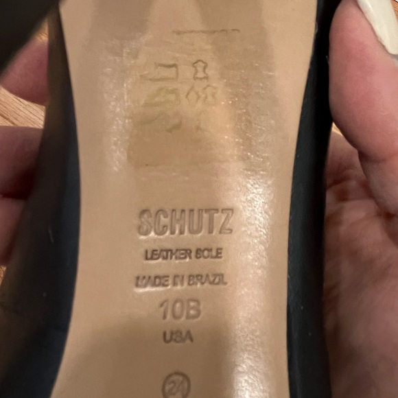 Schutz Black and Rhinestone Pumps - Picture 3 of 6